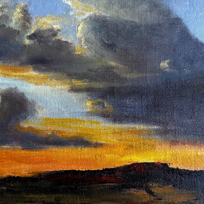 Hill Country Sunset by artist Linda Wells